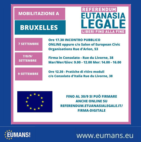 A Bologna, più di 14mila cittadini hanno sottoscritto il Referendum per l’Eutanasia Legale