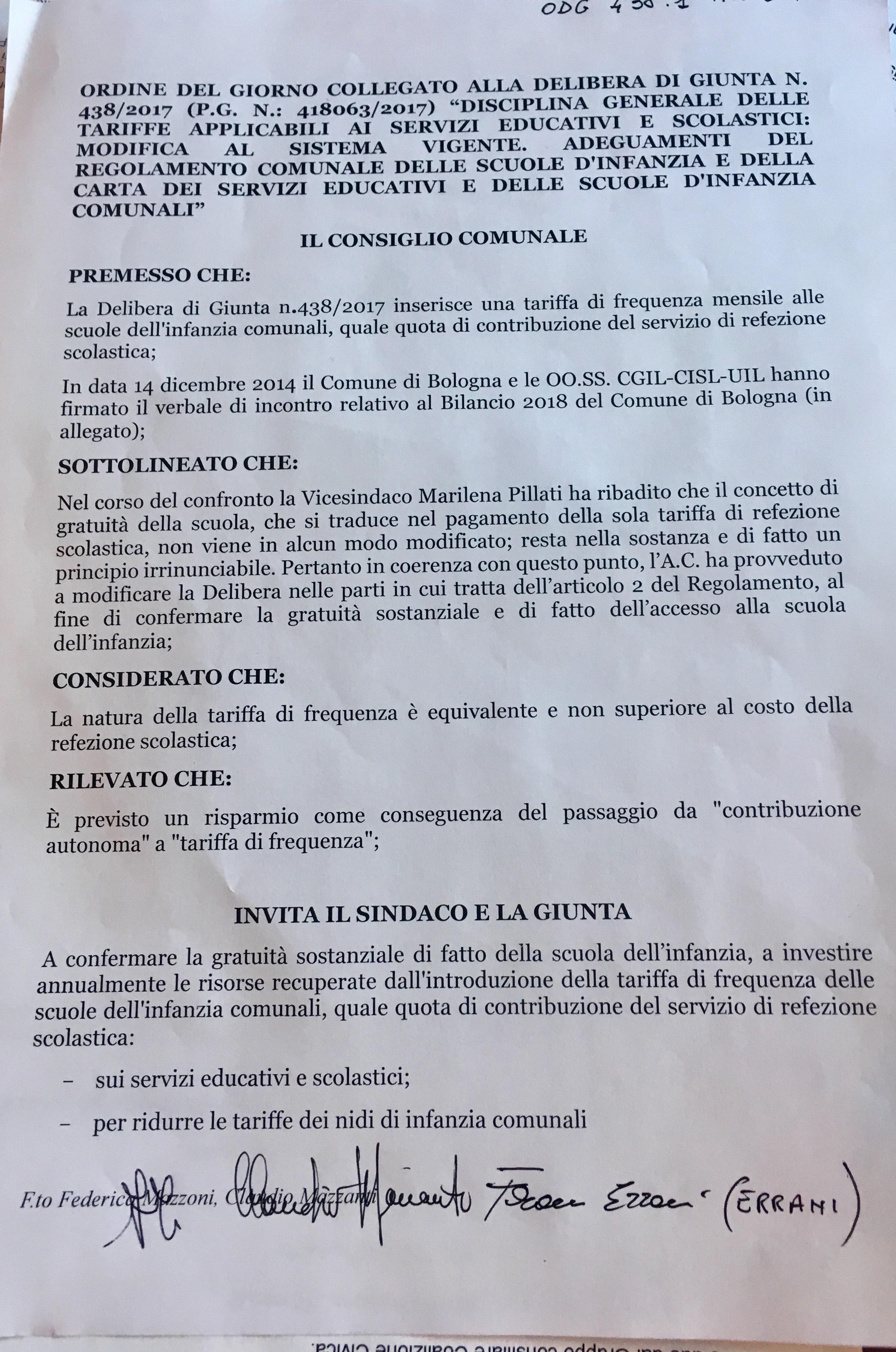 Una proposta inclusiva per la scuola bolognese