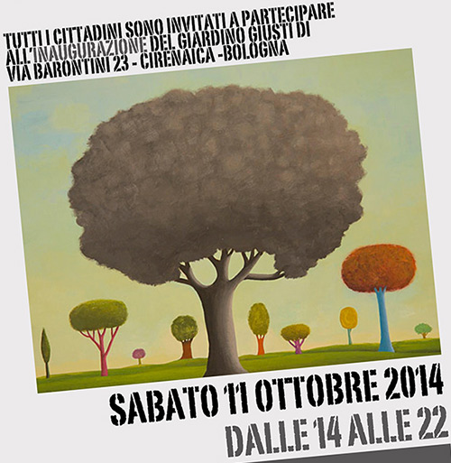 inaugurazione del Giardino Lorenzo Giusti, sabato 11 ottobre 2014 in via Barontini 23